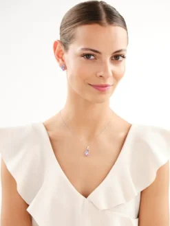 Zawieszka srebrna z cyrkoniami