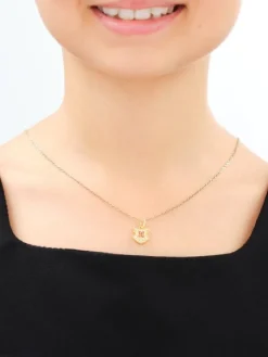 Zawieszka srebrna z cyrkoniami i emalią - Harry Potter, Hogwart, Warner Bros. Discovery