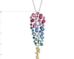 Zawieszka srebrna z cyrkoniami