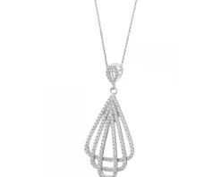 Zawieszka srebrna z cyrkoniami