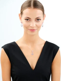 Zawieszka srebrna z cyrkoniami