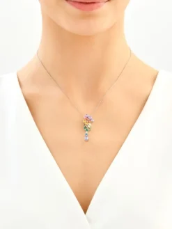 Zawieszka srebrna z cyrkoniami