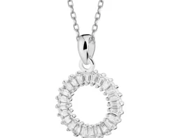 Zawieszka srebrna z cyrkoniami - koło