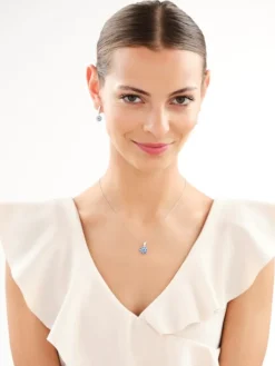 Zawieszka srebrna z cyrkoniami