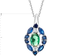 Zawieszka srebrna z cyrkoniami