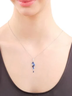 Zawieszka srebrna z cyrkoniami