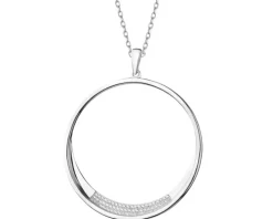 Zawieszka srebrna z cyrkoniami - koło