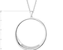 Zawieszka srebrna z cyrkoniami - koło