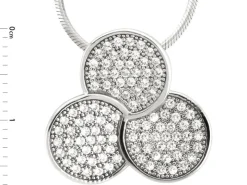 Zawieszka srebrna z cyrkoniami