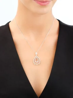 Zawieszka srebrna z cyrkoniami