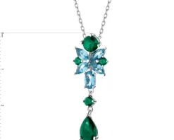 Zawieszka srebrna z cyrkoniami