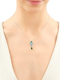 Zawieszka srebrna z cyrkoniami