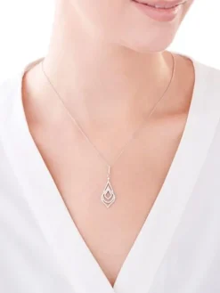 Zawieszka srebrna z cyrkoniami