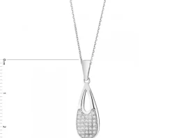 Zawieszka srebrna z cyrkoniami