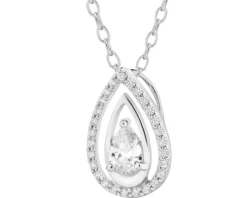 Zawieszka srebrna z cyrkoniami