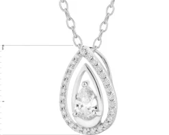 Zawieszka srebrna z cyrkoniami