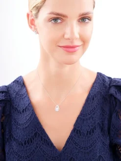 Zawieszka srebrna z cyrkoniami