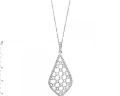 Zawieszka srebrna z cyrkoniami