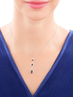 Zawieszka srebrna z cyrkoniami