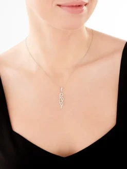 Zawieszka srebrna z cyrkoniami