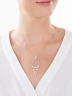 Zawieszka srebrna z cyrkoniami