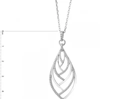 Zawieszka srebrna z cyrkoniami