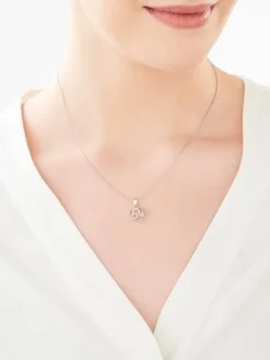 Zawieszka srebrna z cyrkoniami - Lew