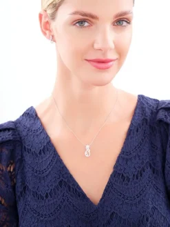 Zawieszka srebrna z cyrkoniami