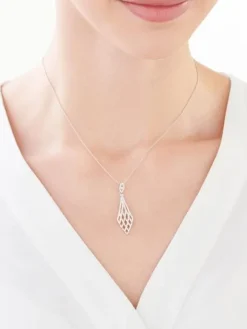 Zawieszka srebrna z cyrkoniami