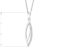 Zawieszka srebrna z cyrkoniami