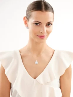 Zawieszka srebrna z cyrkoniami