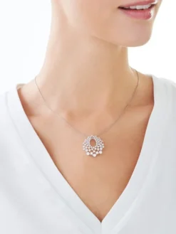 Zawieszka srebrna z cyrkoniami