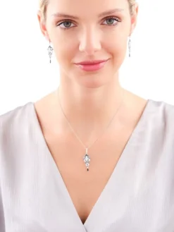 Zawieszka srebrna z cyrkoniami