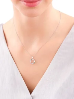 Zawieszka srebrna z cyrkoniami