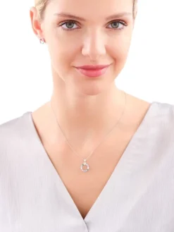 Zawieszka srebrna z cyrkoniami