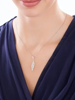 Zawieszka srebrna z cyrkoniami