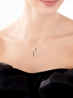 Zawieszka srebrna z cyrkoniami