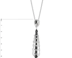 Zawieszka srebrna z cyrkoniami