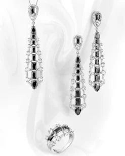 Zawieszka srebrna z cyrkoniami