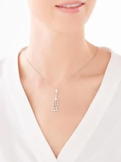 Zawieszka srebrna z cyrkoniami