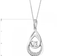 Zawieszka srebrna z cyrkoniami