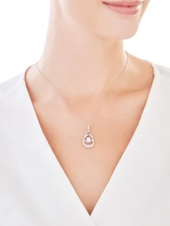 Zawieszka srebrna z cyrkoniami