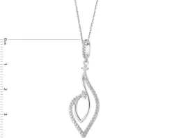 Zawieszka srebrna z cyrkoniami