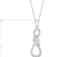 Zawieszka srebrna z cyrkoniami