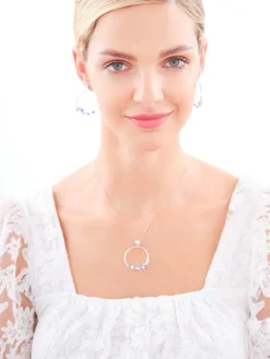 Zawieszka srebrna z cyrkoniami