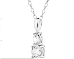 Zawieszka srebrna z cyrkoniami