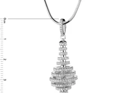 Zawieszka srebrna z cyrkoniami