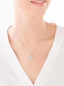 Zawieszka srebrna z cyrkonią i emalią