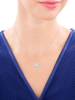 Zawieszka srebrna z cyrkonią i emalią