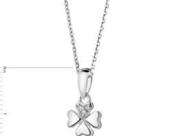 Zawieszka srebrna z cyrkoniami